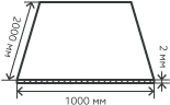 Лист нержавеющий AISI 316L 2х1000х2000